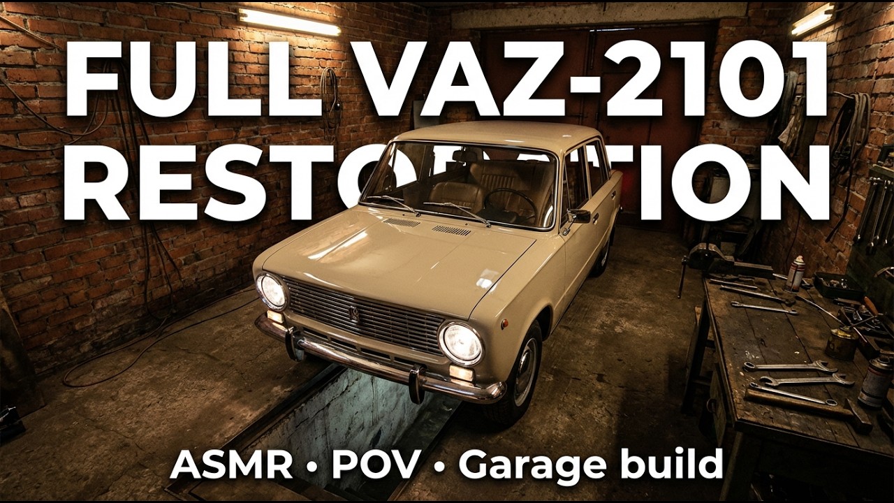 ASMR restoration of a VAZ-2101 from the river to perfection | Full POV story