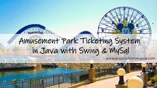 Amusement Park Ticketing System Project in Java | Java project for resume | Java Project source code screenshot 2