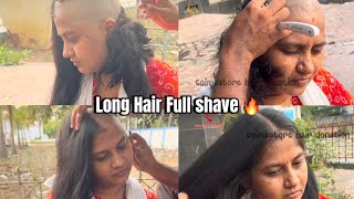 Long Hair Women Full Shave For Causes| Headshave 2026 Latest #latestheadshavevideos #headshave2026