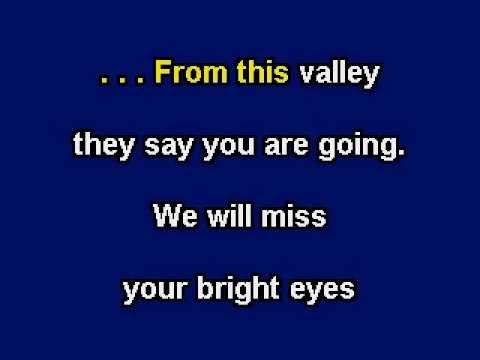 Red River Valley Karaoke video with lyrics Instrumental Version