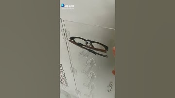 Counter Spinning Base Clear Acrylic Sunglasses Display Stand Display Show Case with Lock