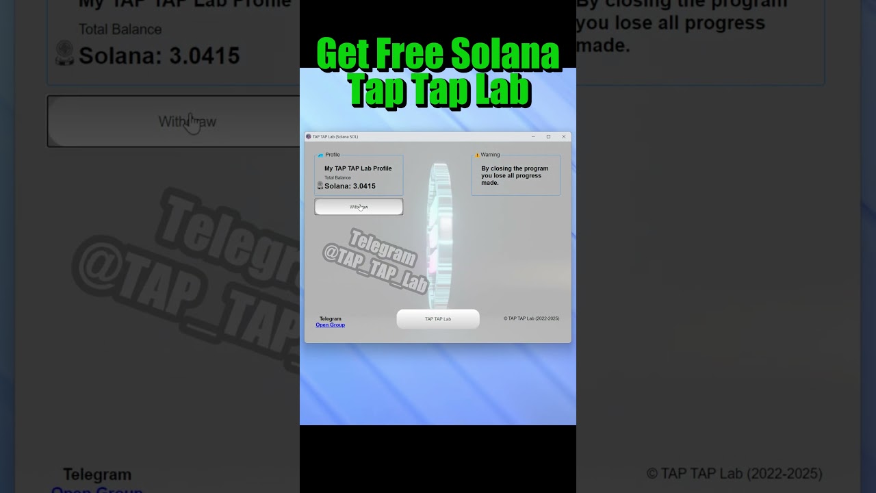 TAP TAP Lab Solana (SOL) withdrawal – real or fake? 🤔💰