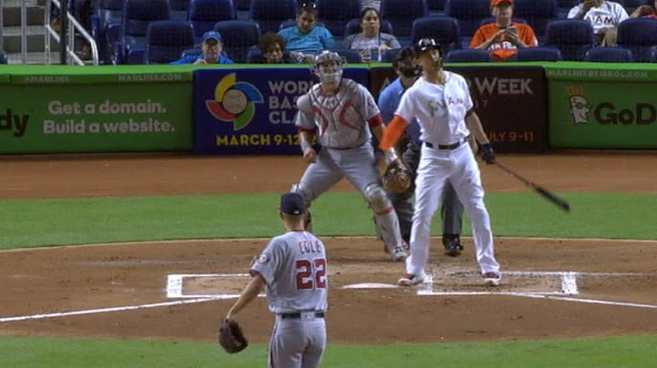 Stanton crushes home run, fan catches it