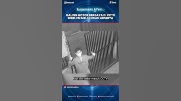 Tak Takut Ditangkap, Maling Motor ini Asyik Bergaya di CCTV