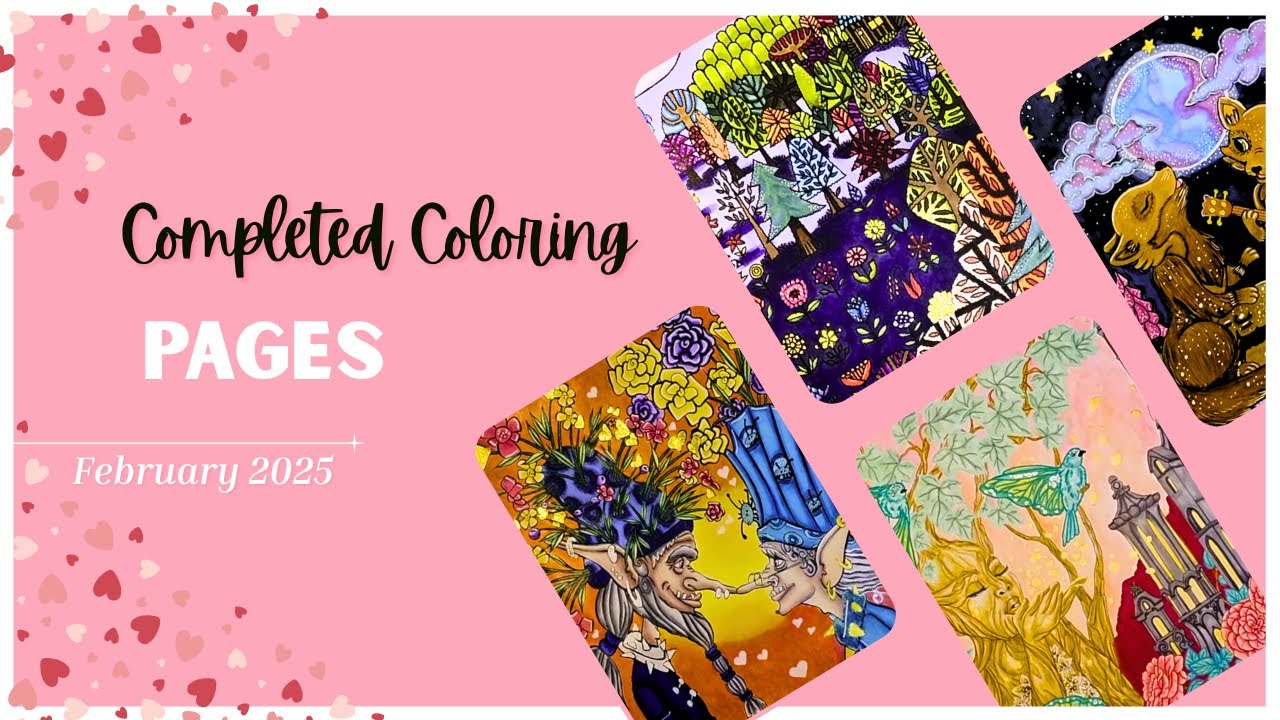 My February Coloring Adventures REVEALED