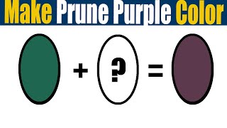 How To Make Prune Purple Color  What Color Mixing To Make Prune Purple