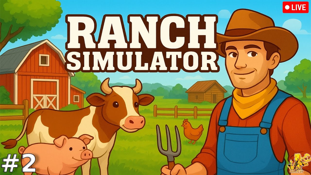 🔴 Ranch Simulator Live – Farming, Hunting & Building Ep - 02 🐄 - YouTube