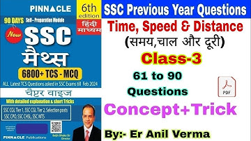 Class-3 Time,Speed & Distance chapter, Pinnacle math book solution(6th edition) SSC que. short trick