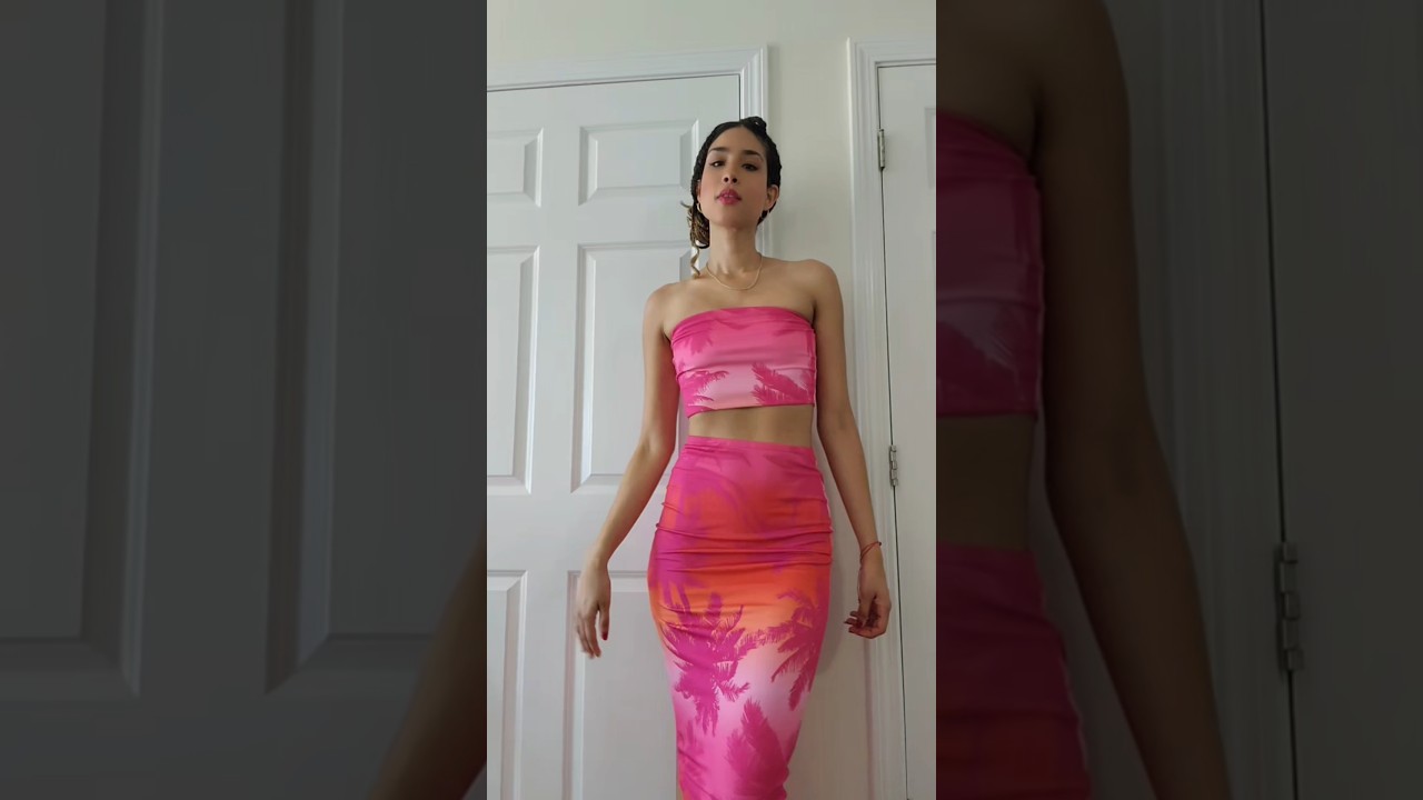 Set económico + tropical vibes = outfit perfecto 💚🌴