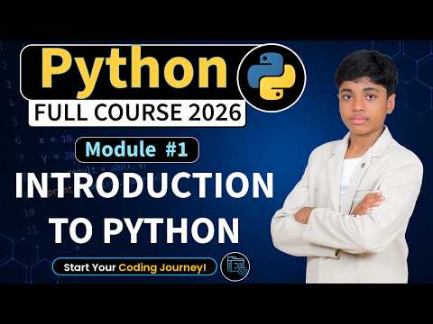 Module 1 : Introduction to Python | Python Full Course 2026 Tutorial for Beginners to Advanced