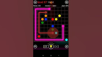 Flow Free 10x10 Mania Level 87 #shorts #flowfree