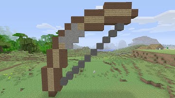 Minecraft Tutorials - Bow Pixel Art