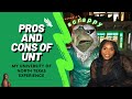 PROS AND CONS OF GOING TO UNT | my experience 💚🦅💚