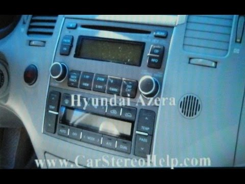 Hyundai Azera Stereo Removal