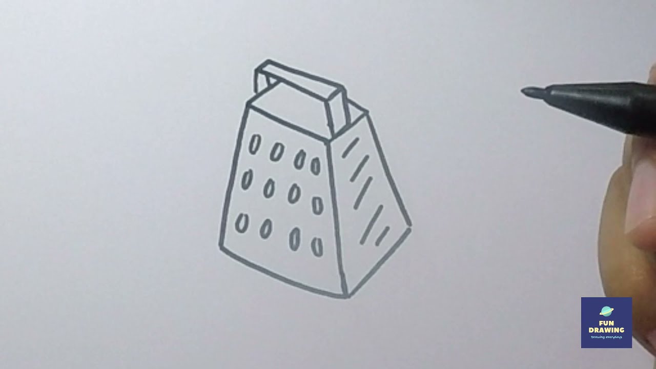 How to Draw Cheese Grater Step by Step YouTube