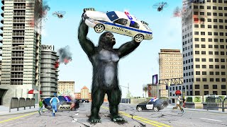 Gorila Aplasta Ciudad Alboroto (Gorilla Escape City Attack 2019) Gameplay Sin Comentar Android screenshot 5