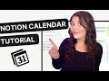 Notion calendar tutorial