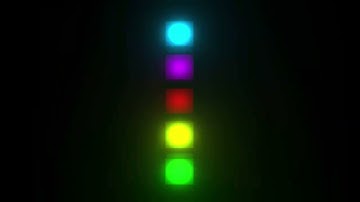 Colorful Neon Blocks Motion Background 4K | Vivid LED Light Boxes Animation Video