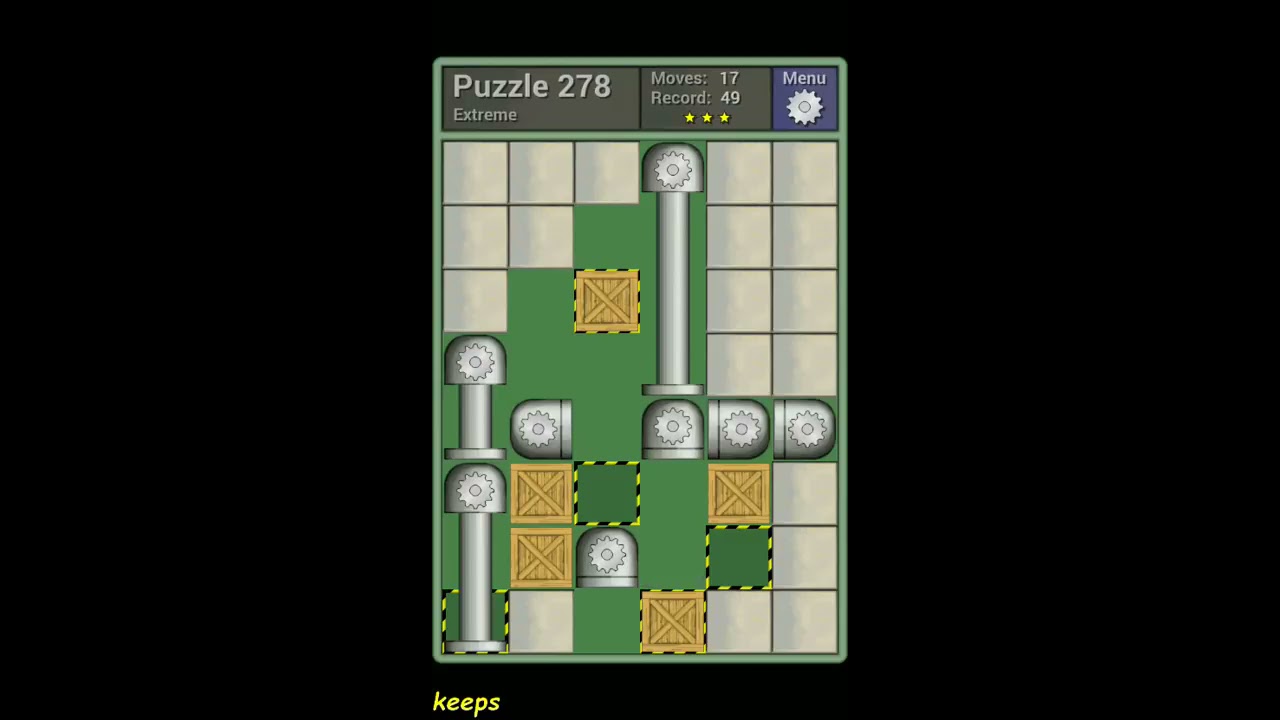 Pushing Machine (Extreme) Level Puzzle 278 - Perfect Solution