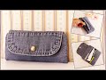 DIY Denim Wallet Out of Old Jeans * How to Make Your Own Wallet at Home