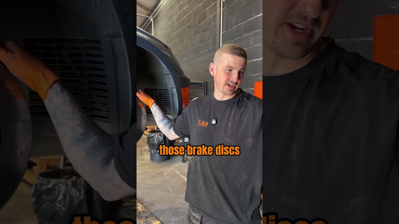 How big is a performance brake disc? 🤔#audi #brakes #audiRS3 #germancars #mechanic