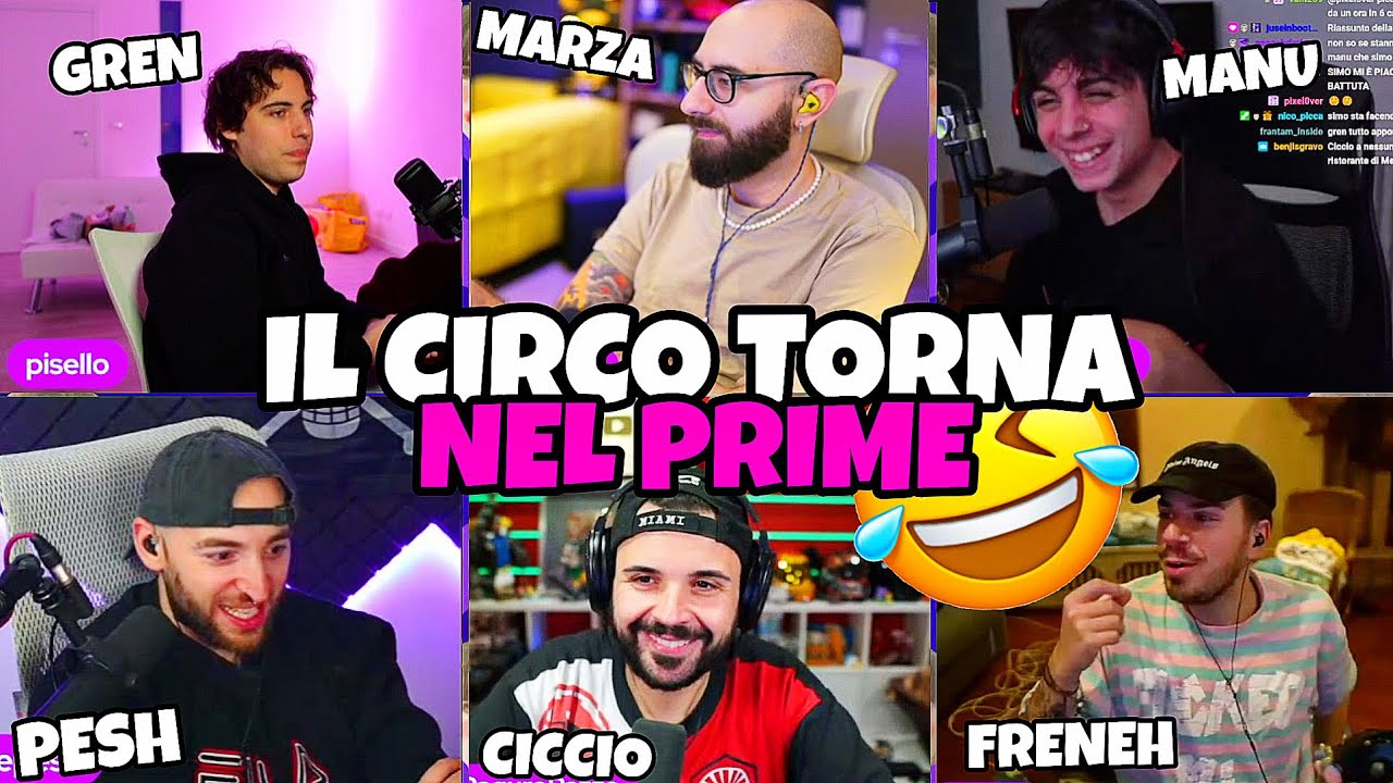 IL CIRCO SI RIEMPIE DI OSPITI IMPORTANTI!!🔥🎪 con Marza, CiccioGamer89, Manuuxo, Freneh e Pesh