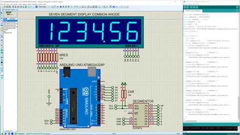 MULTIPLEXOR DISPLAY 7 SEGMENTOS  + PCF8574 I2C EXPANSOR +  ARDUINO / MULTIPLEXER DIPLAY 7 SEGMENT