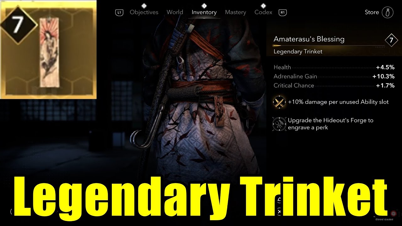 How To Find Legendary Trinket Amaterasu's Blessing | Assassin's Creed Shadows