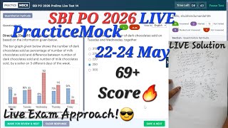 PRACTICEMOCK SBI PO 2026_LIVE Mock 22-24 MAY | 69+ SCORE🔥😎| Share Your Score✍️📝| #sbipo #ibpspo