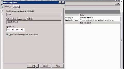 Edit a host record (A) IP address in Windows DNS
