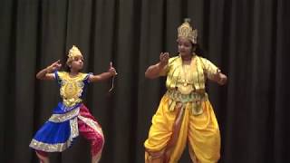 Aswathy Nandana Dancing As Krishna Arjuna