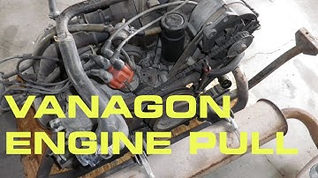 Vanagon engine pull - Subaru Vanagon Engine Swap Part 2