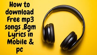 how to download mp3 songs in moblie & pc screenshot 3