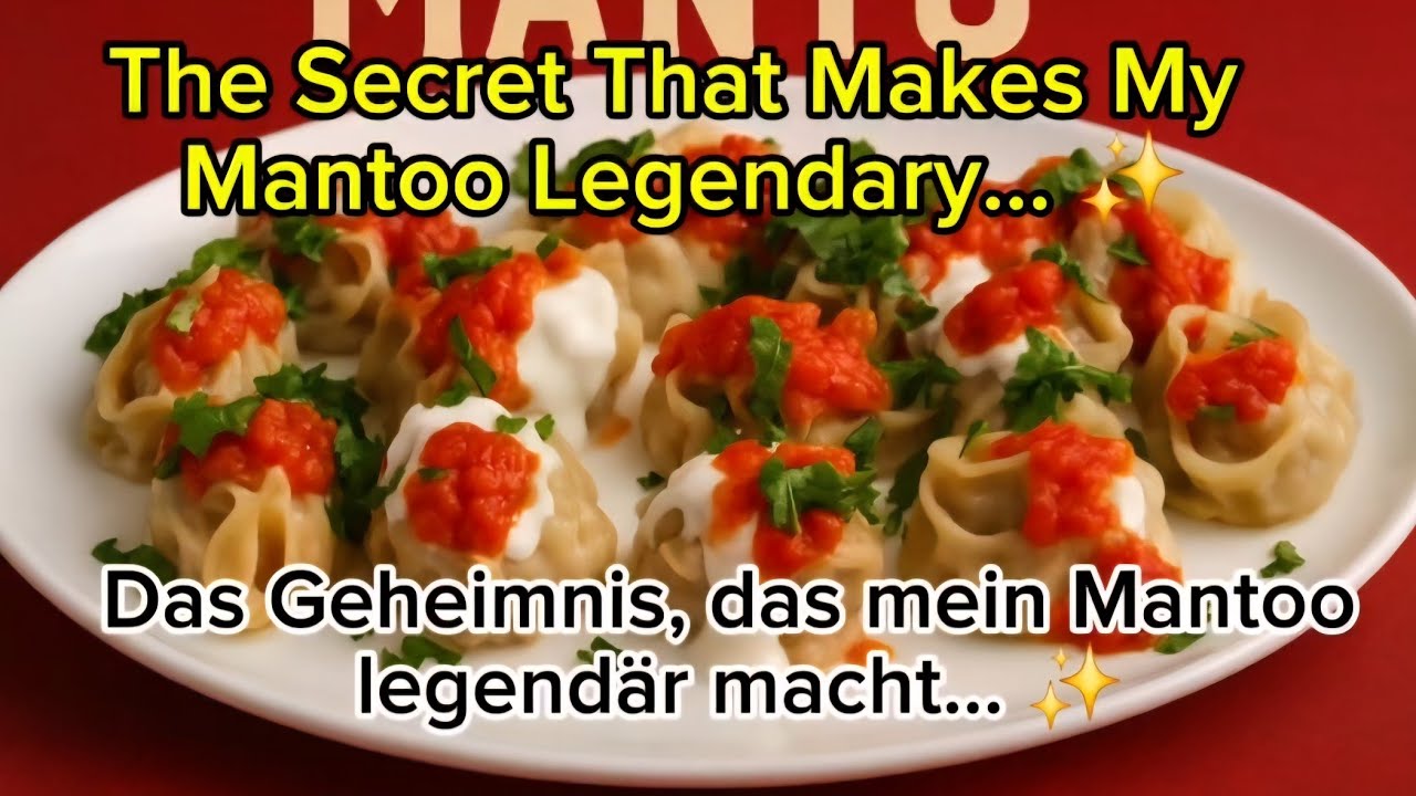 The Magic That Makes Mantoo Melt in Your Mouth... 🧙‍♂️/Die Magie, durch die Mantoo im Mund zergeht..