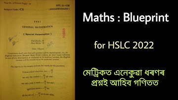 Blueprint of Maths for HSLC 2022 || Maths pattern for HSLC