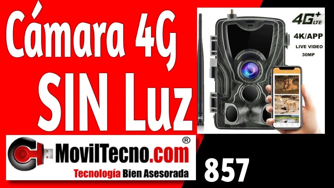 Cámara con tarjeta SIM 4G Vigilancia MovilTecno 832