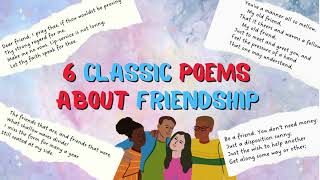 6 Poems About Friendship | Classic Friend Poems (Spoken Word Poetry) 🤗