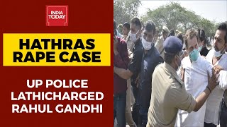 Rahul Gandhi Claims 'Police Lathicharged Me & Threw Me On Ground While I Was Heading To Hathras'