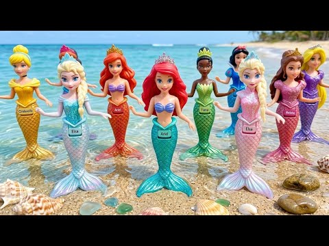 Satisfying ASMR Cleaning! Help Elsa, Anna & Ariel Get Clean Again