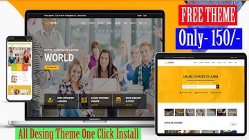 How to Create Online Course, LMS, Educational Website like Udemy with WordPress Only- $ 2 #eduma