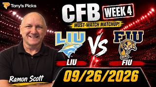 LIU vs FIU 9/26/26 College Football Week 4 Pick to Bet