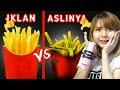 PERBEDAAN MAKANAN DI IKLAN DAN ASLINYA !? BEDA BANGET !!