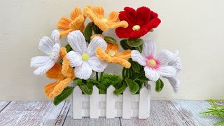 モールフラワーを簡単に作る方法 make flowers with pipecleaners