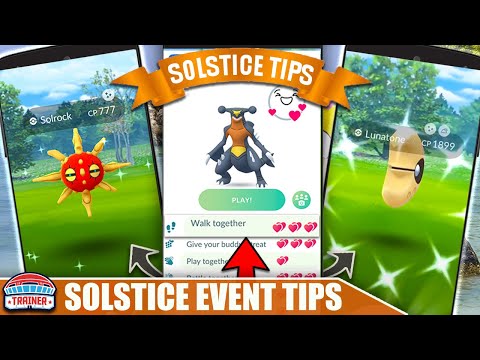 Vídeo: Evento Pok Mon Go Solstice: Tarefas De Pesquisa, Localizações De Solrock E Lunatone Explicadas