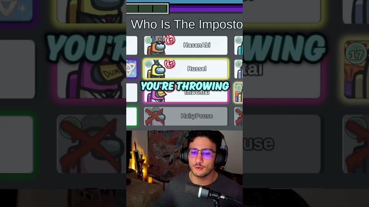 Jellypeanut Gets Voted Out for Funsies 😭 | #fyp #shorts #amongus #gaming #streamer #jellypeanut