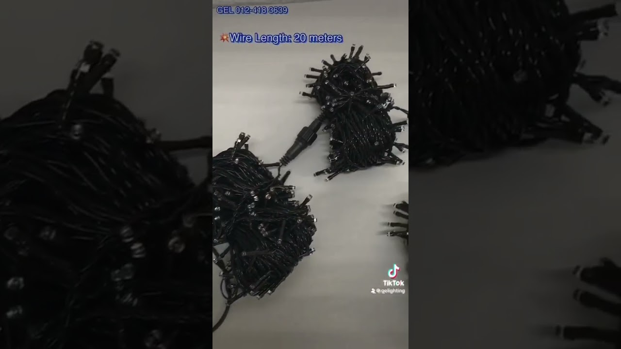 OUTDOOR 200LED NON FLASH LED String Strobe Light Come With Water Proof End Connector 