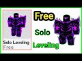 How to Get Free Solo Leveling Items in Roblox (2025 Update) | Free items in Roblox