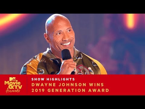 'Bring Everybody With You' Dwayne Johnson Wins 2019 Generation Award | 2019 Movie & TV Awards