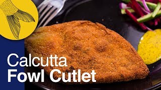 Chicken Cutlet or Fowl Cutlet Recipe—Calcutta Style | Durga Pujo Special | Kolkata Street Food