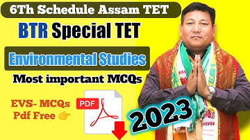 Environmental Studies Most Important Question And Answer For Assam Special TET 2023| BTR Special TET